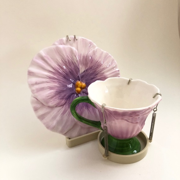 Teleflora | Dining | Vintage Early 9s Teleflora Pink Tulip Teacup ...